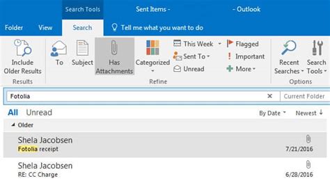 Search function in Outlook web app not working