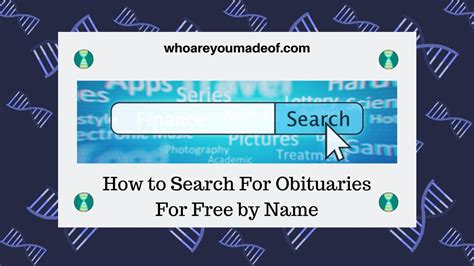 Search obituaries free by name 2021. .  ...