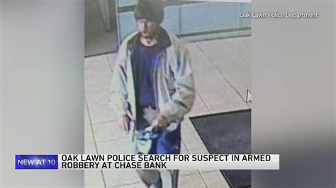Search underway for Oak Lawn bank robbery suspect