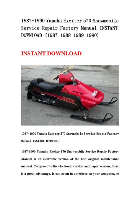 Searchable 87 90 factory yamaha exciter 570 repair manual. - The definitive guide to inventory management by cscmp.