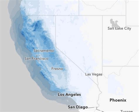 Searchable live maps: How much rain (or snow) will you get in California?