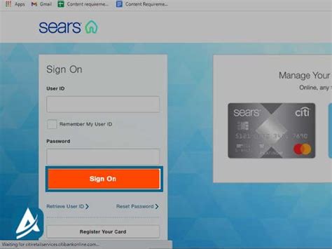 Sears cc log in. Don’t use more than three consecutive or sequential digits (for example, 1111 or 1234) unless your User ID is an email address. Don’t use your Password or the Security Word you provided when you applied for your card as your User ID. 