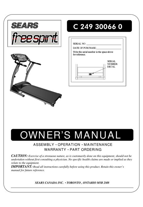 Sears free spirit treadmill user manual. - Manual joystick for tractor loader parts.