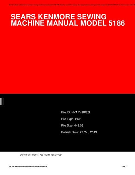 Sears kenmore 5186 user s manual. - Manuale vasca idromassaggio tiger river bengal.