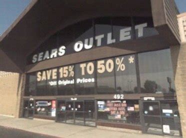About Sears Outlet. Sears Hometown and Outlet Stores Inc. is an American retail company that sells home appliances, lawn and garden equipment, apparel, mattresses, sporting goods and tools. Get new and refurbished refrigerators, washers, dryers & more at 25-70% off regular retail prices. Find scratch and dent.. . 