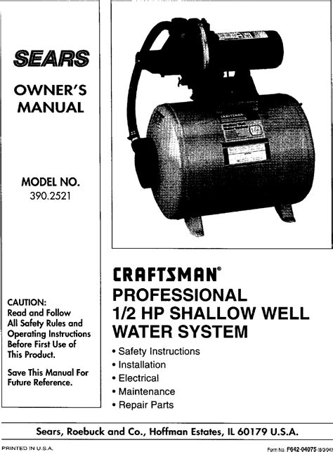 Sears service manual 390 25021 pump. - 2003 mercedes benz m ml320 ml500 ml55 ml350 class models operators owners manual set oem.