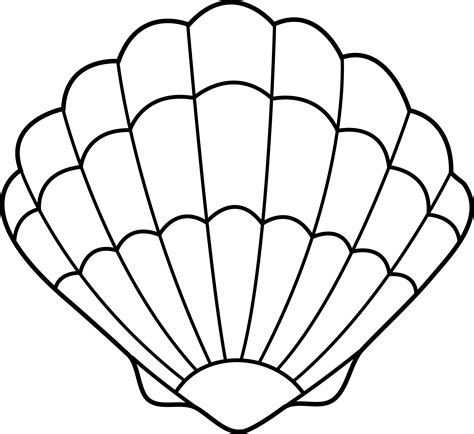 Seashell Coloring Shee