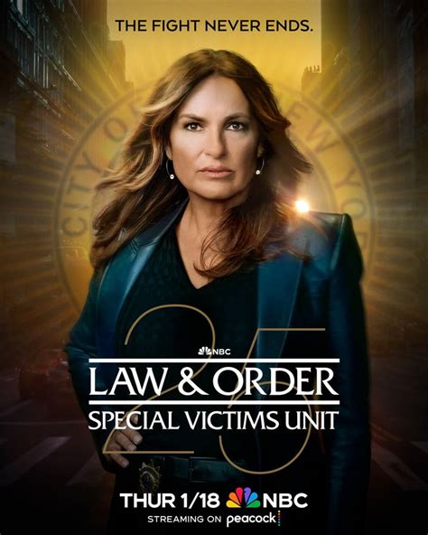Season 25 law and order svu. In the latest TV show ratings, the Season 25 premiere of NBC‘s Law & Order: SVU was Thursday’s most-watched program while also topping the night in the coveted 18-49 age demographic. 