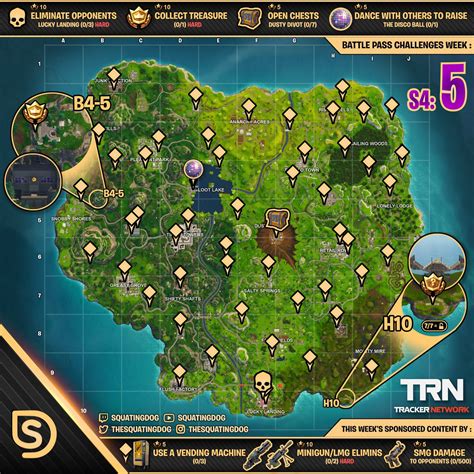 Season 4 Week 5 Cheat Sheet ⋆ Wheel Of Fortnite