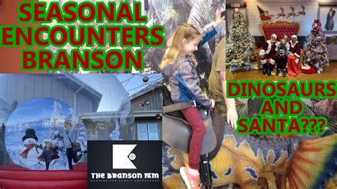 Seasonal encounters branson reviews. Jurassic Land. Come meet all of our dinosaur friends! You may even find your favorite dinosaur here, the dinosaurs we have are very nice and love to talk and move around! Bring your entire family for fun indoors! We have so many activities to offer for ALL ages such as grow your own creature, dinosaur games, activities, and even ride a dinosaur! 