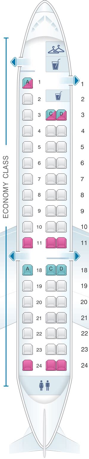 Seat Map United Airlines Embraer EMB 145 (ER4, ERJ)