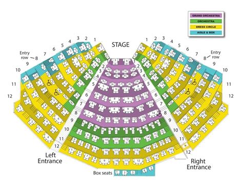 Seat Number Starlight Theater Seating Chart