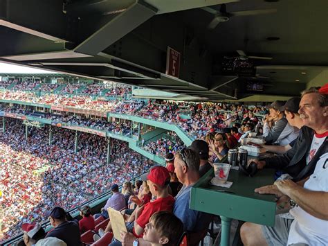 Seat View from Home Plate Pavilion Club 3 at Fenway Park