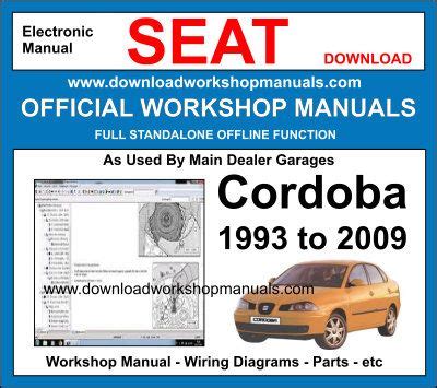 Seat cordoba 1 4 user manual. - 12 kw perkins diesel generator manual.