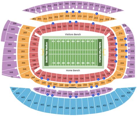 Soldier Field Seating chart and Seating map for all upcoming events. Fans love our interactive section views and seat views with row numbers and seat numbers. Find the seats you like and purchase tickets for Soldier Field in Chicago at CloseSeats.. 