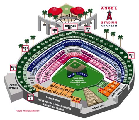 Seating chart for the Los Angeles Angels and other baseball events. Angel Stadium seating charts for all events including baseball.. 