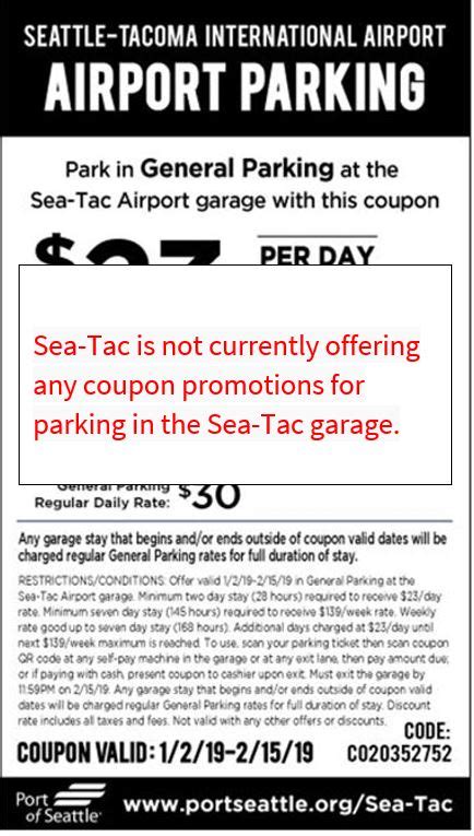 Seatac parking coupons. Things To Know About Seatac parking coupons. 