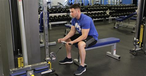 Seated cable wrist extension.  With so many options, each designed for specific muscle groups a...
