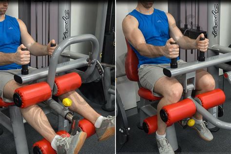 Seated hamstring curl. But if your aim is hamstring hypertrophy, you might want to use a seated leg curl machine. Some research suggests that seated leg curls are better than lying leg curls at building hamstring muscle ... 