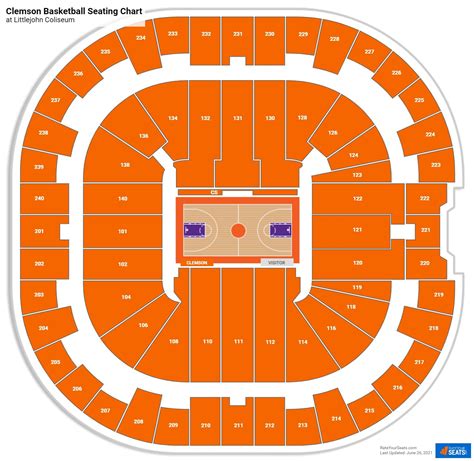 Seating Chart Littlejohn Coliseum