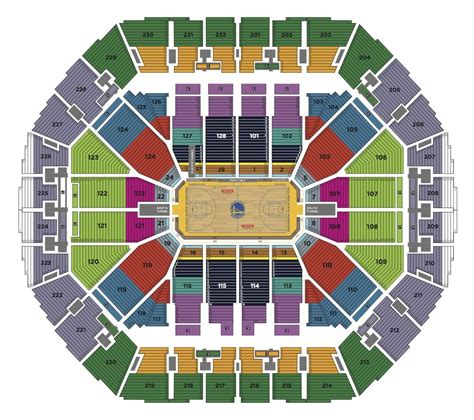 Seating Charts Oracle Arena and RingCentral Coliseum