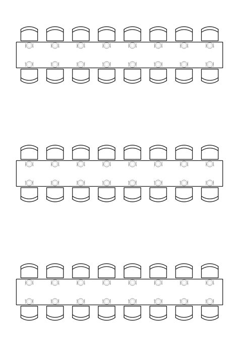 Seating Plan Template Rectangular Table