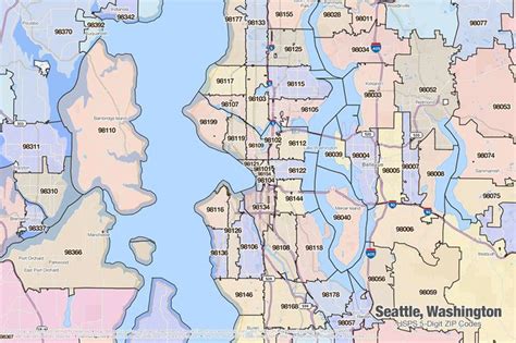 Seattle WA Zip Code Map