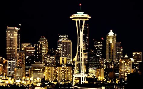 Seattle at night. Download Seattle At Night 1920 X 1080 wallpaper for your desktop, mobile phone and table. Multiple sizes available for all screen sizes and devices. 100% Free and No Sign-Up Required. 