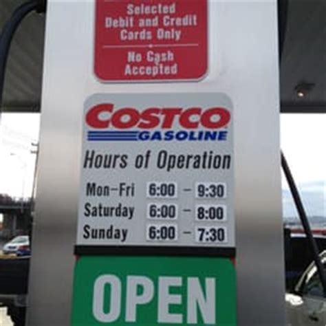 Costco Gas Station. starstarstarstarstar_half. 4.6 - 225 reviews. Rate your experience! Gas Stations. Hours: 6AM - 9:30PM. Warehouse, 4401 4th Ave S, Seattle WA 98134. (206) …