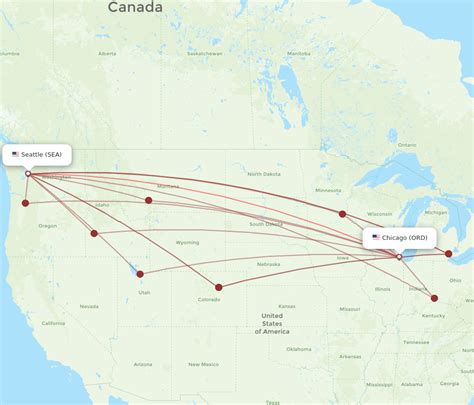  The two airlines most popular with KAYAK users for flights from Seattle to Chicago are Alaska Airlines and Delta. With an average price for the route of C$ 513 and an overall rating of 8.1, Alaska Airlines is the most popular choice. Delta is also a great choice for the route, with an average price of C$ 290 and an overall rating of 8.0. . 