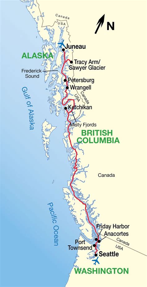 How far is between Seattle and Juneau? You