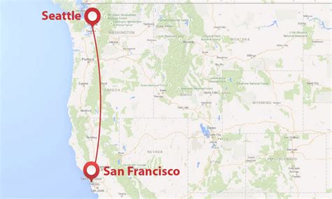 Seattle to san fran. Alaska Airlines, Delta, and United all fly direct between SeaTac and the San Francisco Bay Area with a flight time of about two hours and 15 minutes. Even once you … 