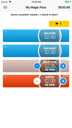 My Magic Pass Designed for iPad 3.3 • 257 Ratings Free Screenshots iPad iPhone See what machines are available before carrying your laundry baskets down to the laundry room. Create your account and you can say farewell to collecting quarters and keeping track of a smartcard. After your wash and dry, we'll email you a receipt.. 