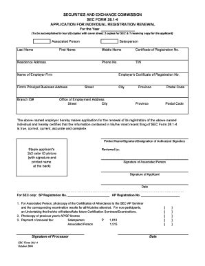 Sec Application Registration Fill Out and Sign Printable PDF Template