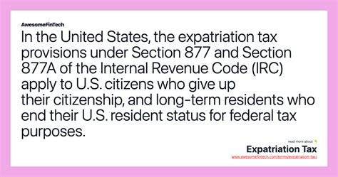 Sec. 877. Expatriation To Avoid Tax - irc.bloombergtax.com