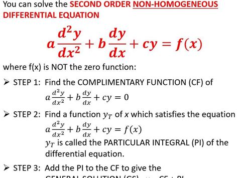Second Order Differential Equation Solution Example