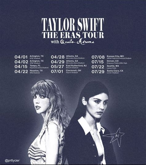 Second leg of eras tour. By then, Swift will be nearing a year on the road, with the Eras tour having begun in the US in March. ... the US leg of the tour will probably lift her net worth to $780m, ... 