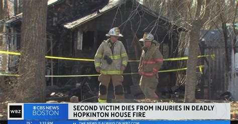 Second victim dies after fire in Hopkinton