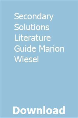 Secondary solutions literature guide marion wiesel. - Mack e6 4v 350 hp manual.
