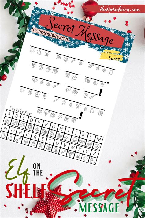 Secret Santa Message Printable Over the Big Moon