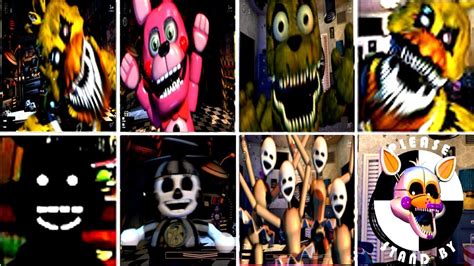 Welcome to the ultimate FNAF mashup, where you will once again be trapped alone in an office fending off killer animatronics! Featuring 50 selectable animatronic characters spanning seven Five Nights at Freddy's games, the options for customization are nearly endless. Mix and match any assortment of characters that you like, set their .... 