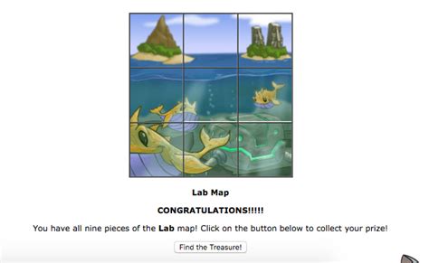 Secret lab map neopets. The lab ray is a laser contained within the Secret Laboratory. It is owned by a mad scorchio scientist and is hidden deep under the sea. To get there, one must first collect all 9 pieces of the Secret Laboratory Map and view the Secret Laboratory section of the game Treasure Maps. Once you have unlocked it, you can "zap" your pets daily. When you zap them, they change. Beware: Some of the ... 