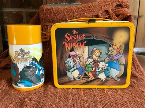 Secret of NIMH Metal Lunchbox Vintage Aladdin 1982 No …