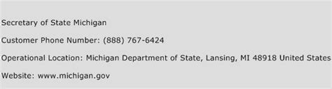 Secretary state of michigan phone number. Residents who need to come into an office for Secretary of State services during the remodeling period may schedule a visit to the closest alternative office at … 