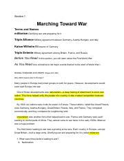 Section 1 guided marching toward war answer. - Manual of healthcare leadership essential strategies for physician and administrative leaders 1st edition.