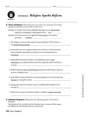 Section 1 guided religion sparks reform answers. - El baile del alacràn y otros cuentos.