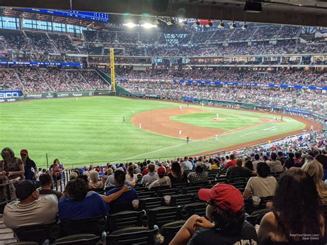 Globe Life field, section 106, home of Texas Rangers, pa