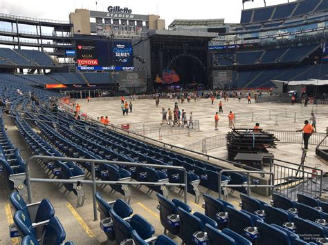 Gillette Stadium. MONSTER JAM 2024. Great view overall of the track but the second level balcony cuts off the new screen in the back side of the stadium. 126. section. 36. row. 12.. 