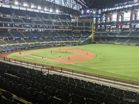The seat numbers at Globe Life Field run from left-to-right. When seated looking at the field, the lowest number seat (typically seat 1) will be on the far left of each section. Most of the lower bowl infield sections (1-26) have 16 rows of seating and each row usually has between 15-30 seats in each row, depending on which section you are .... 