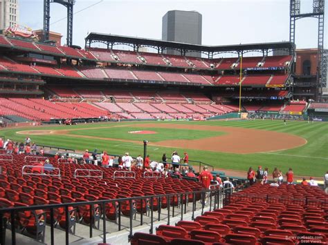 Seating view photos from seats at Busch Stadium, section 140, row 8, home of St. Louis Cardinals. See the view from your seat at Busch Stadium., page 1.. 